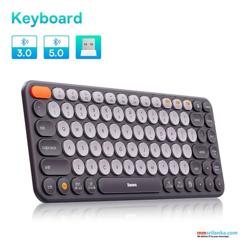 Baseus K01A Wireless Tri-Mode Keyboard Grey Bluetooth & Wireless (6M)